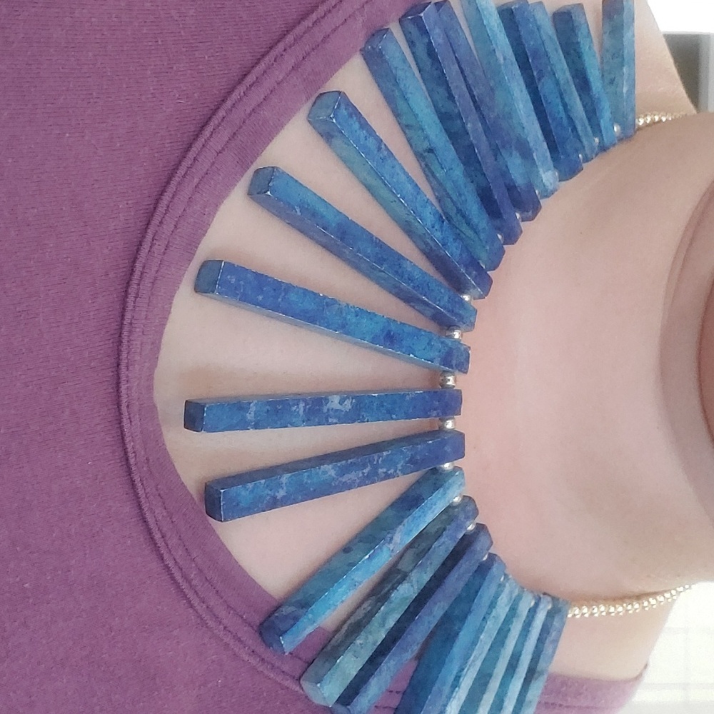 Vintage Stone Statement Necklace - image 2